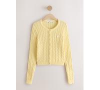 next Gilet fin en maille torsadée éponge jaune L Tall (FR 46-48)