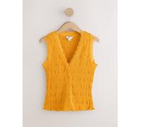 next Gilet texturé sans manches à col en V jaune FR 40 (EU 38)