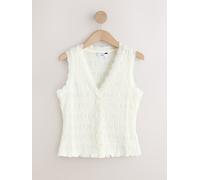Next Gilet texturé sans manches à col en V naturel FR 42 (EU 40)