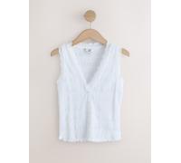 next Gilet texturé sans manches à col en V pâle FR 48 (EU 46)