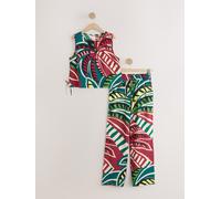 Next Green Abstract Viscose Vest Pyjamas