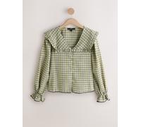 Next Chemisier gris / vert clair / orange clair / blanc, Taille XL