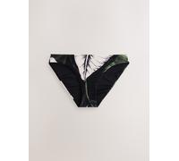 Next Green/Black Leaf High Leg Bikini Bottoms