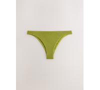Next Green Crinkle High Leg Bikini Bottoms