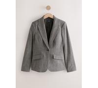 Next Green/Grey Check Sculpted Tailored Single Breasted Blazer