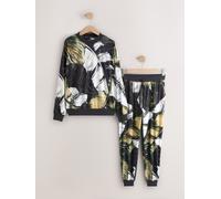 Next Pyjama kiwi / vert foncé / noir / blanc cassé, Taille 6XL-7XL