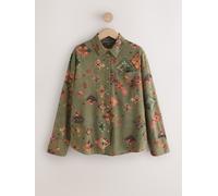 Next Green National Trust x Next Geometric Print Long Sleeve Shirt Green EU 50 (UK 22)