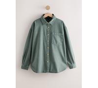 Next Green Oversize Denim Shirt Green L Regular (EU 44-46)