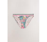 Next Green/Pink Conversational High Leg Print Bikini Bottoms