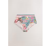 Next Green/Pink Lobster Conversational High Waist Print Bikini Bottoms