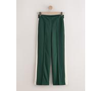 Next Green Side Stripe Wide Leg Tailored Trousers