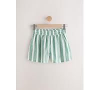 Next Green/White Summer Shorts With Linen Green/White EU 46 (UK 18)