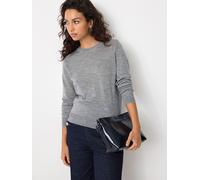 Next Grey 100% Merino Wool N. Premium Long Sleeve Crew Neck Jumper