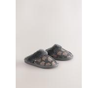 Next Grey Hamish Suede Mule Slippers