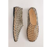 Next Grey Jelly High Cut Ballet Flats Grey EU 40 (UK 6.5)