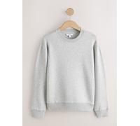 Next Grey Knit Look Crew Long Sleeve Top
