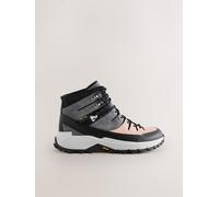 Next Grey Leather Forever Comfort Vibram Sole Waterproof Lace Up Hiker Boots