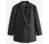 Next Grey Pinstripe Double Breasted Blazer