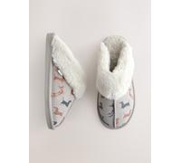 Next Grey Sausage Dog Suede Mule Slippers