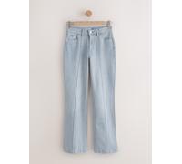 Next Grey Seam Front Wide Leg Jeans