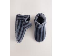 Next Grey Stripe Boot Slippers