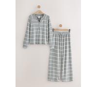 Next Pyjama gris chiné / blanc, Taille XXL