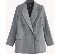 Next Grey Tabitha Simmons X Next Wool Blend Double Breasted Blazer