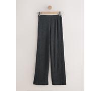 Next Grey Textured Wide Leg Trousers