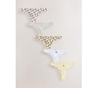 Next Hamish The Highland Cow' Thong Cotton Rich Knickers 5 Pack