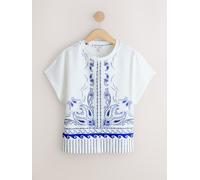 Next Haut à col rond et à manches courtes avec trou de serrure