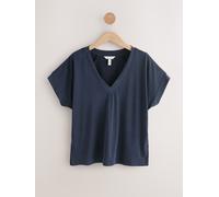 Next Haut à manches courtes en modal haut de gamme à col en V