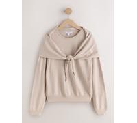 next Scarf Detail Long Sleeve Knit Look Top naturel M (FR 42-44)