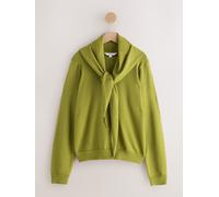 next Haut à manches longues aspect maille avec foulard vert L (FR 46-48)