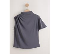 next Haut asymétrique drapé à manches courtes bleu XXL Regular (FR 54-56)