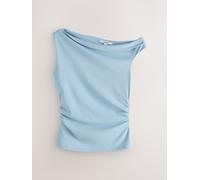 next Haut asymétrique sans manches drapé bleu FR 46 (EU 44)