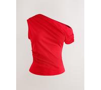 next Haut asymétrique sans manches drapé rouge FR 50 (EU 48)