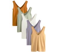 Next Haut beige / vert pastel / violet / blanc, Taille XL