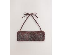 next Haut de bikini bandeau orné de perles Brun FR 36 (EU 34)