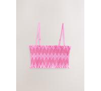 Next Haut de bikini Bandeau Shirred Rose FR 40 (EU 38)