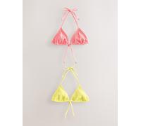 next Haut de bikini triangle froncé 2 Pack Rose FR 50 (EU 48)