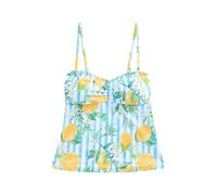 Next Haut de tankini bleu clair / jaune / vert / blanc, Taille XXL