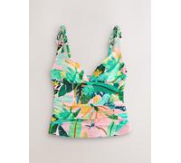 next Haut de tankini gainant à bretelles macramé et décolleté plongeant. Rose FR 52 (EU 50)