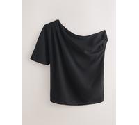 Next Haut drapé asymétrique à manches courtes