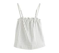 Next Ecru Stripe Strappy Denim Top Ecru Stripe EU 50 (UK 22)