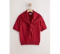 next Haut effet tricot avec écharpe rouge L (FR 46-48)