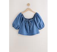 Next Haut en Denim léger à manches bouffantes bleu FR 50 (EU 48)