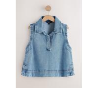 next Haut en Denim léger Sans manches à col bleu FR 44 (EU 42)