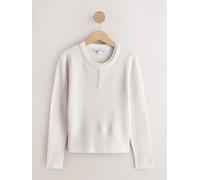next Supersoft Long Sleeve Henley Layer Top crème XS Reg (FR 36)