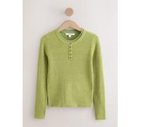 next Supersoft Long Sleeve Henley Layer Top vert XS Reg (FR 36)