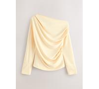 Next Haut manches longues drapé en jersey à épaules dénudées